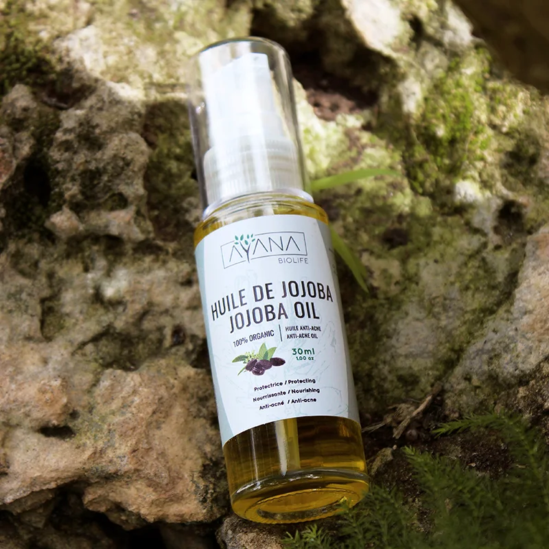 Huile de Jojoba Bio Maroc Peaux Grasses | AYANA Biolife
