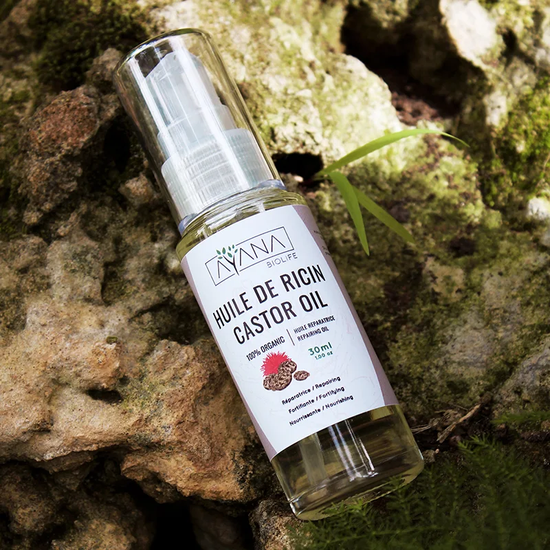 Huile de Ricin Bio Pousse Cheveux & Cils | AYANA Biolife