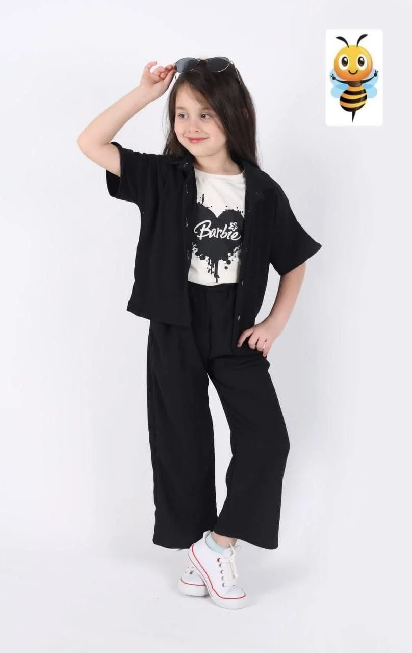 ✨ طقم صيفي أنيق للبنات كيخلي بنتك تبان ستايل وعصرية فكل بلاصة 👗💫