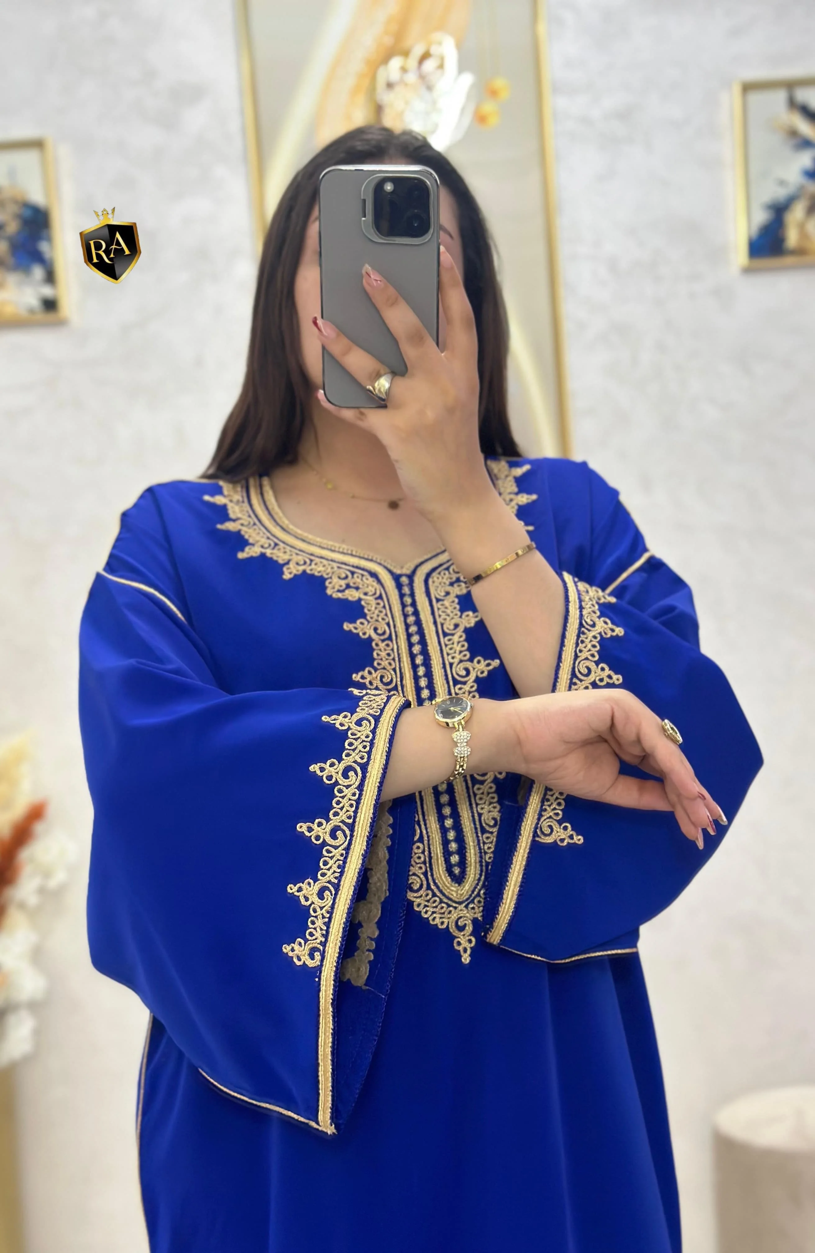 👑 قفطان مخزني فاخر بتصميم أنيق يجمع بين الأصالة والعصرية