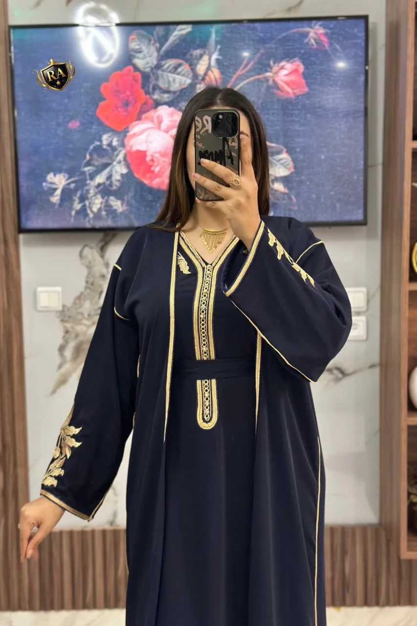 🟢قفطان كيمونو 2 بياس للافراح و المناسبات⚡