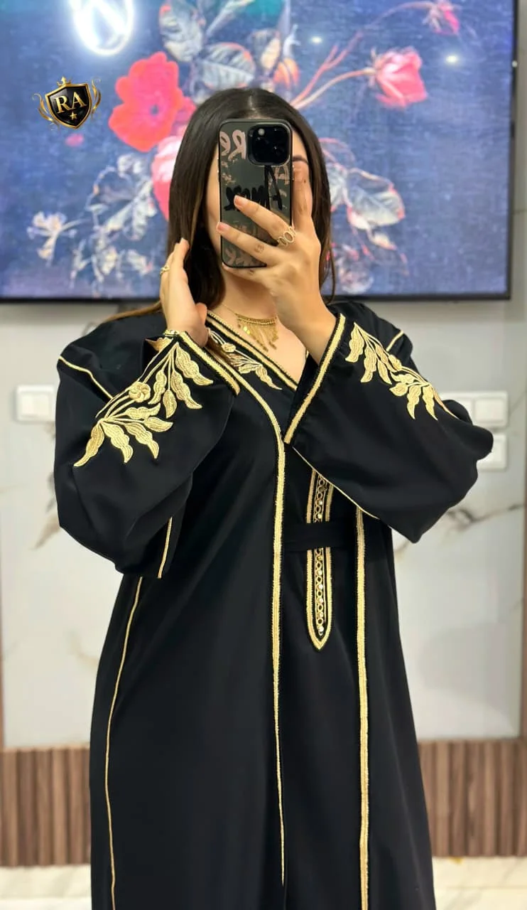 🟢قفطان كيمونو 2 بياس للافراح و المناسبات⚡
