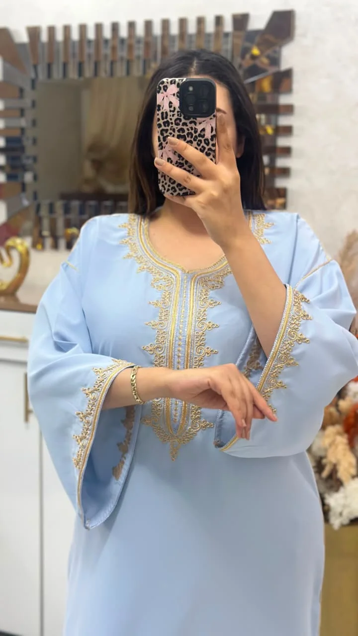 👑 قفطان مخزني فاخر بتصميم أنيق يجمع بين الأصالة والعصرية