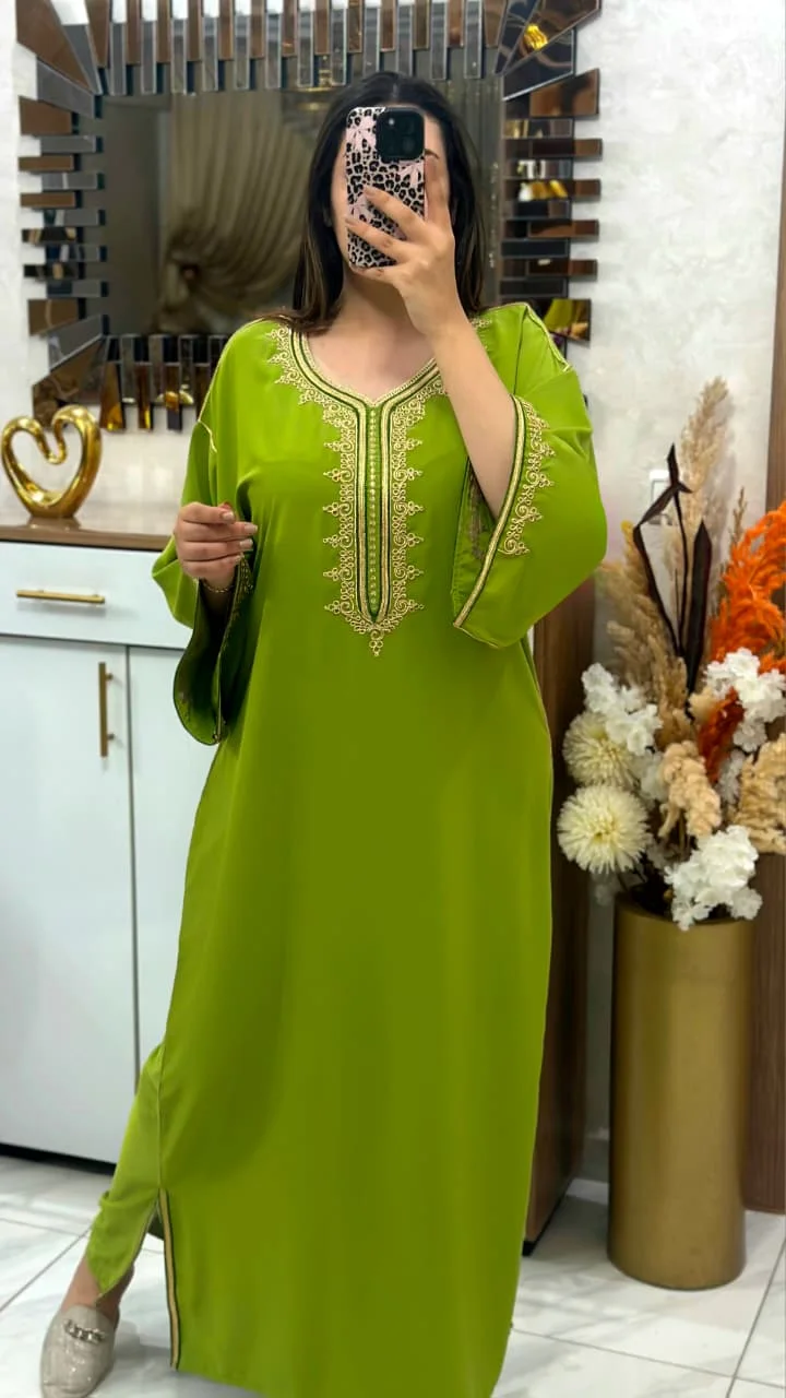 👑 قفطان مخزني فاخر بتصميم أنيق يجمع بين الأصالة والعصرية