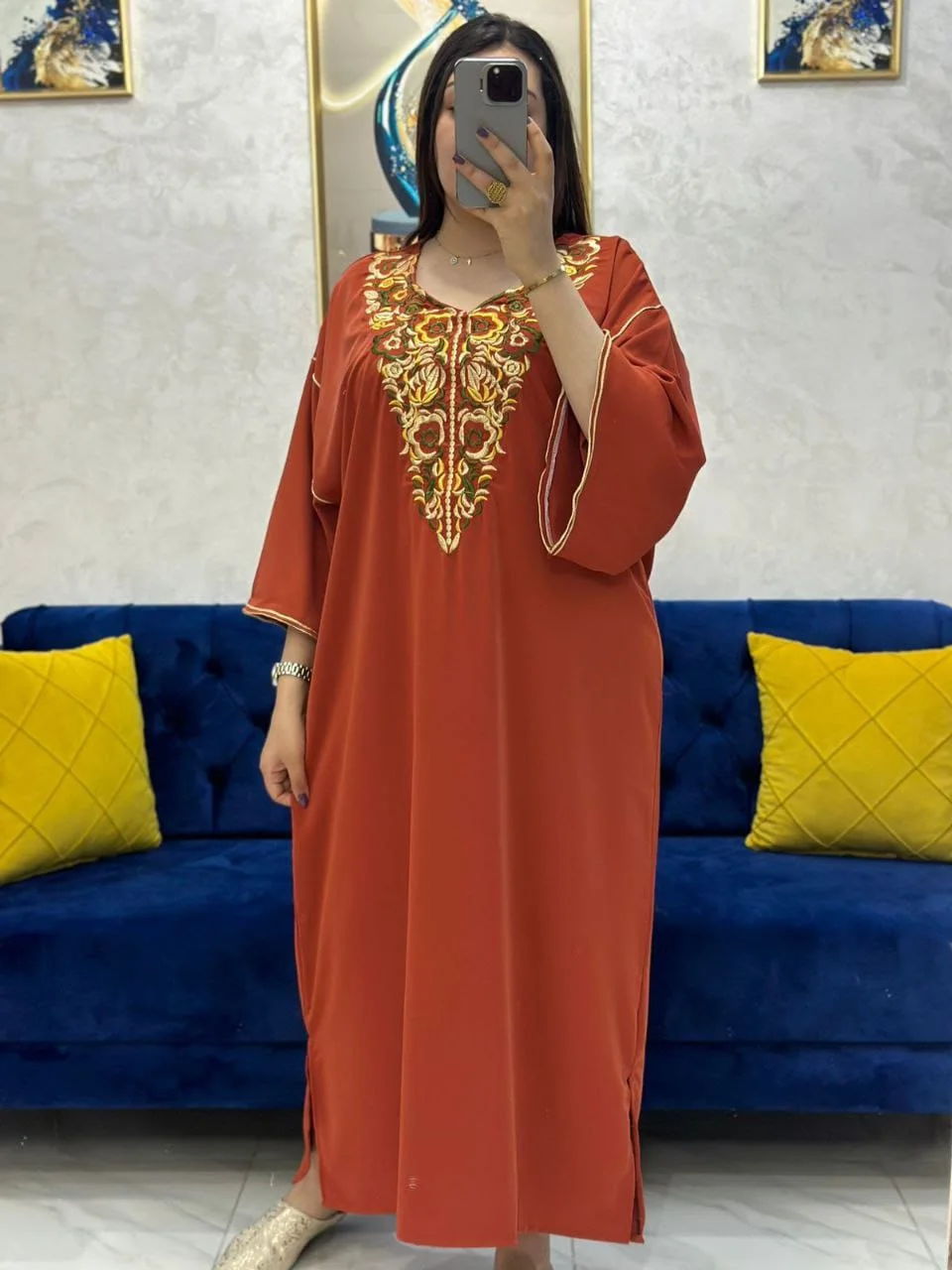 قفطان بالطرزة رائع وأنيق 💫🌿🌟