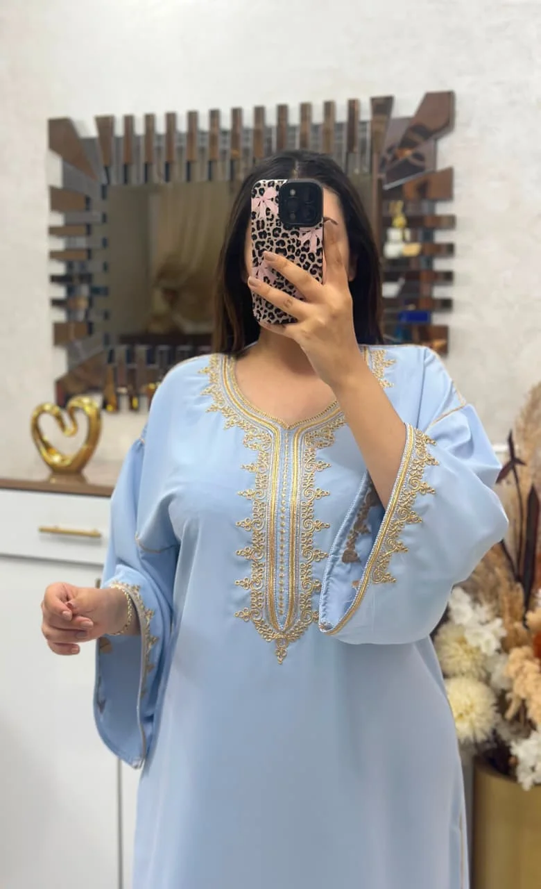 👑 قفطان مخزني فاخر بتصميم أنيق يجمع بين الأصالة والعصرية
