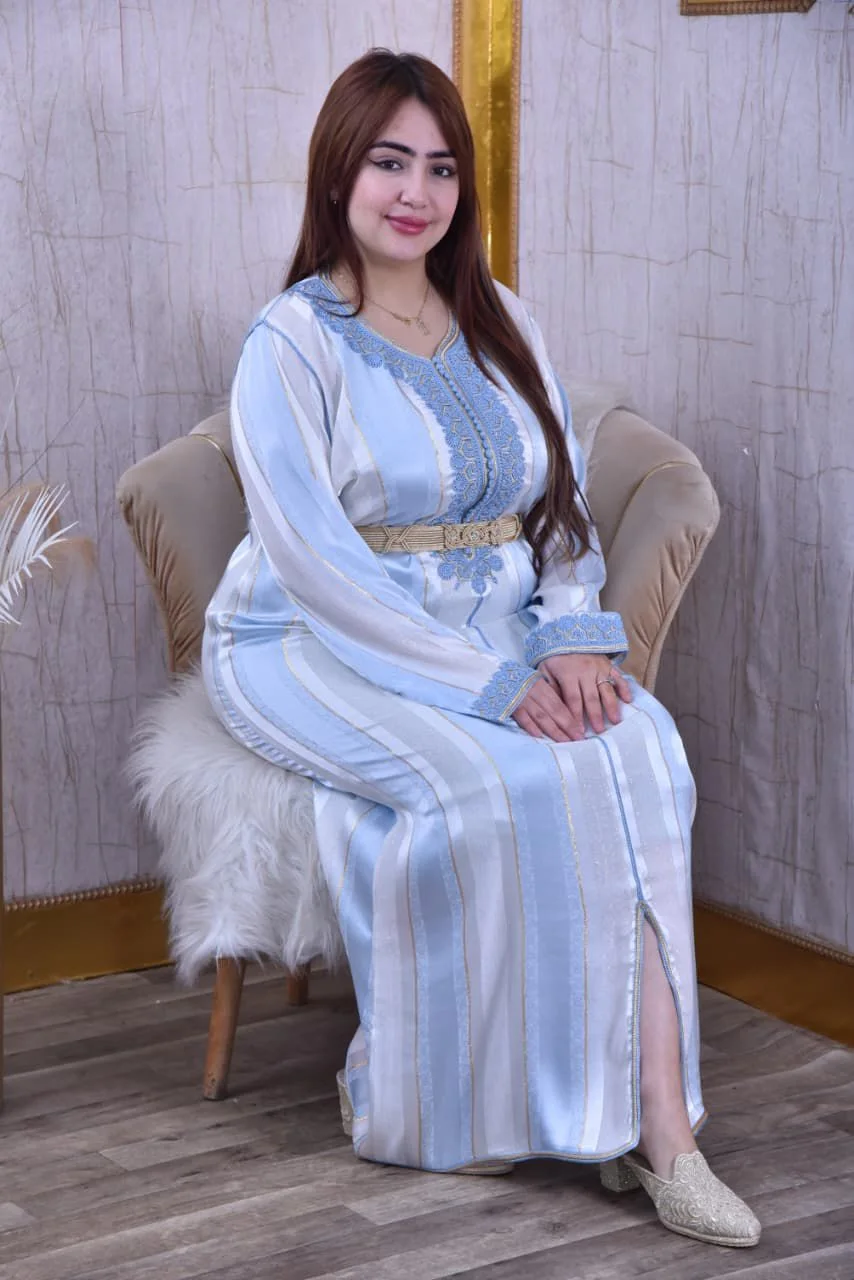 ✨قفطان مغربي أصيل جوهرة حرير حرة كوريا 👑