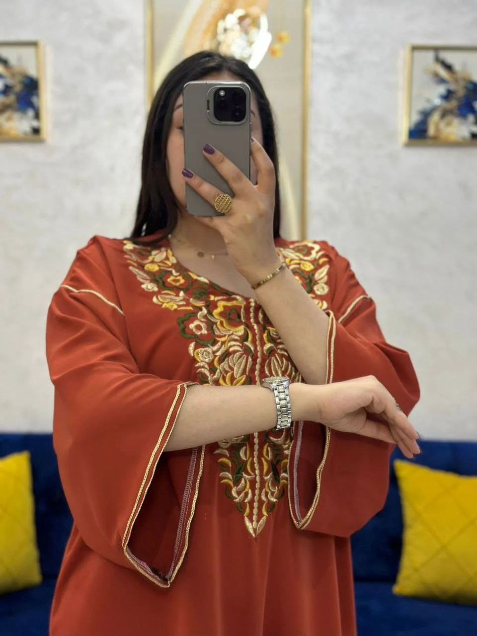 قفطان بالطرزة رائع وأنيق 💫🌿🌟