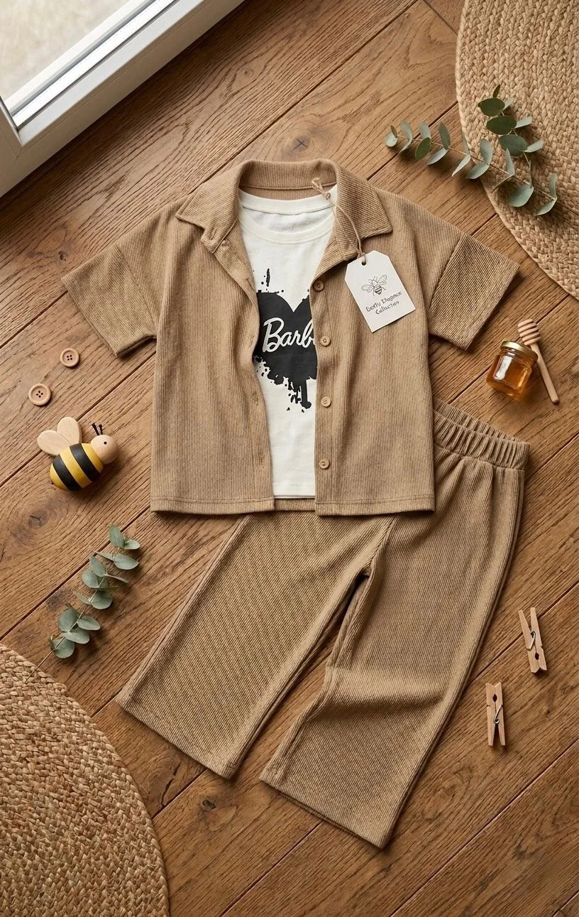 ✨ طقم صيفي أنيق للبنات كيخلي بنتك تبان ستايل وعصرية فكل بلاصة 👗💫