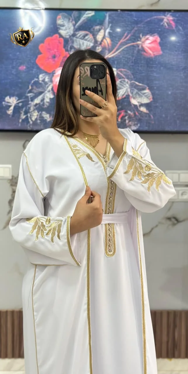 🟢قفطان كيمونو 2 بياس للافراح و المناسبات⚡