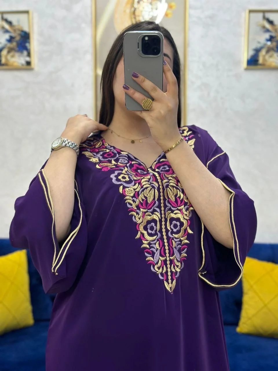 قفطان بالطرزة رائع وأنيق 💫🌿🌟