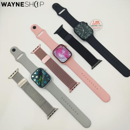 Watch Série 9 édition limitée avec 3 ceintures Inoxydable & Tissu