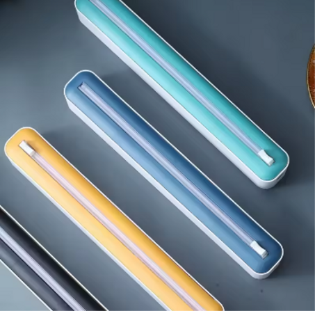 Magnetic Cling Film Dispenser with Cutter – Sleek and Functional Design