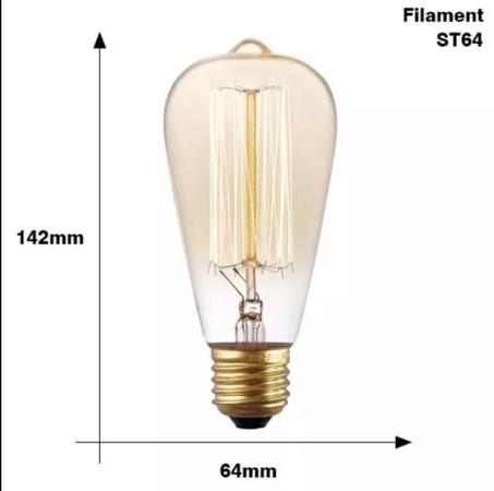 Retro Edison Bulb E27 220V 40W ST64 G80 G95 G125 Ampoule Vintage Edison Bulb Incandescent Lamp Filament Light Bulb Home Decor