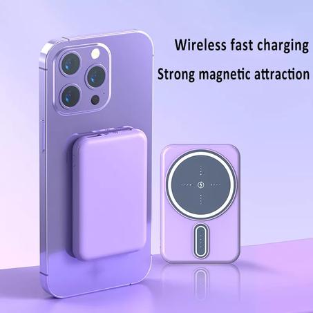 20000mAh Magnetic Power Bank Mini Portable High Capacity Charger Wireless Fast Charging External Battery Pack for iPhone Android