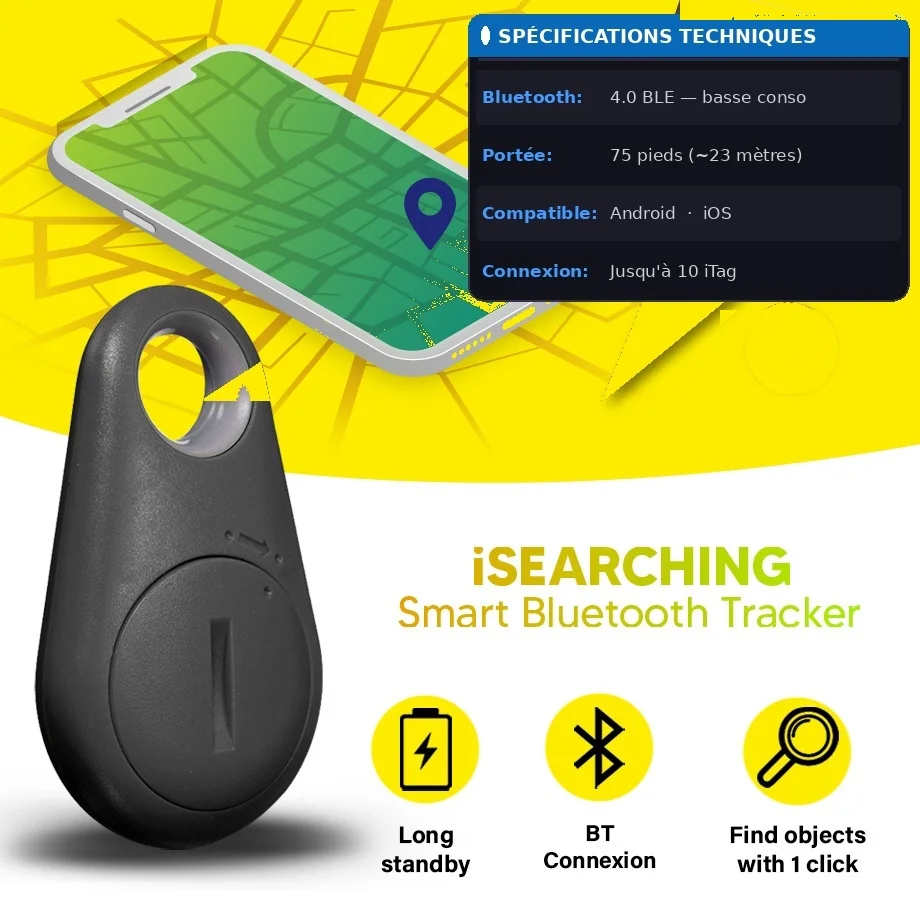 iTAG Smart Tracker Bluetooth (anti-perte)