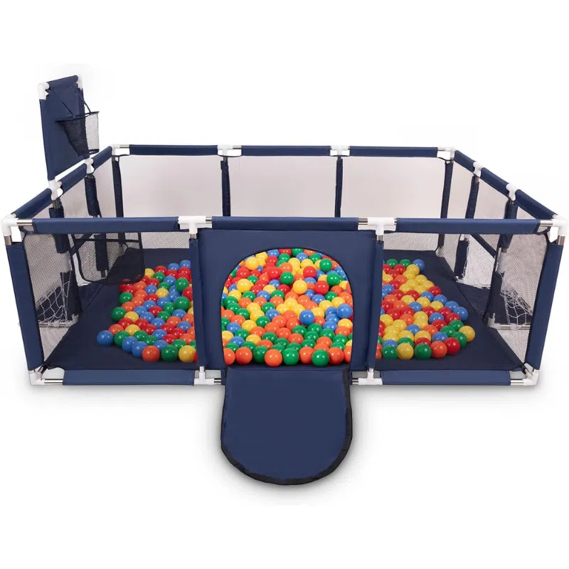 Parc de jeu enfant 230×120×105 cm –  avec balles de jeu
