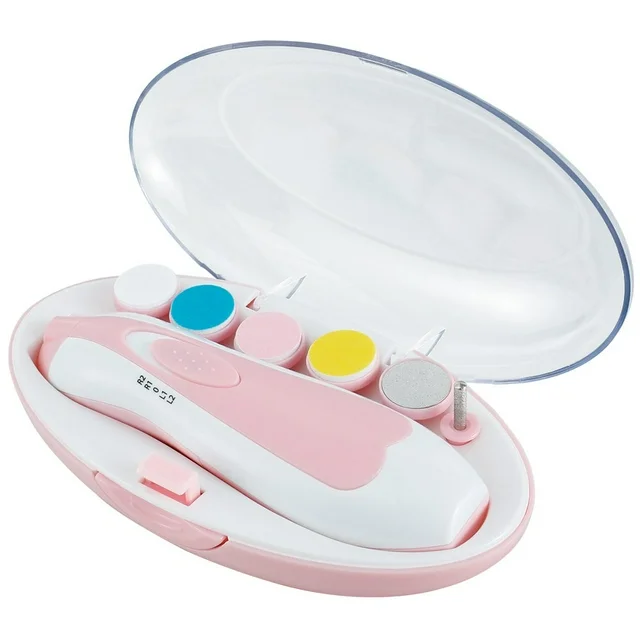 Lime à Ongles Électrique pour Bébé avec LED – Coupe‑ongles 6 en 1 Sécurisé,