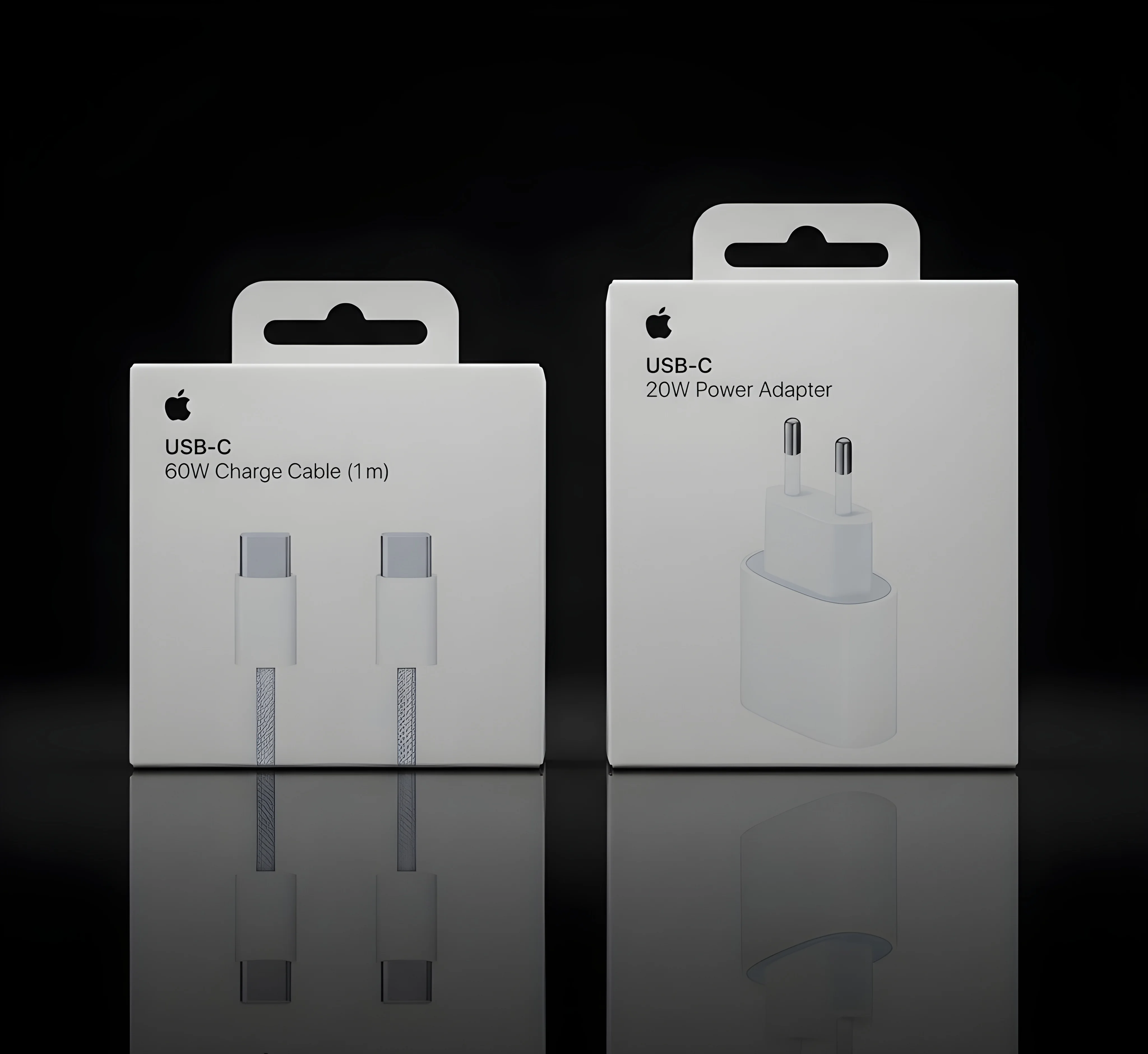 Adaptateur USB‑C 20W + Câble de charge USB‑C 60 W (1 m) (ORIGINAL 100%)