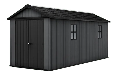 Newton Plus 7.5x17 Storage Shed - Graphite
