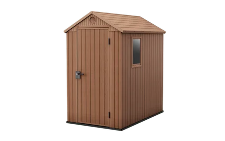 Darwin 4x6 Storage Shed - Brown