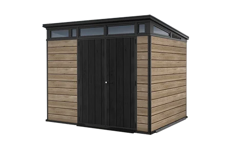 Signature 9x7 Storage Shed - Ashwood Brown