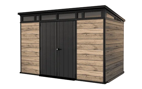 Signature 11x7 Storage Shed - Pine Brown