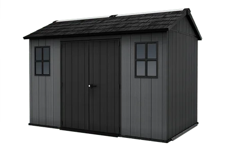 Newton 11x7.5 Storage Shed - Graphite
