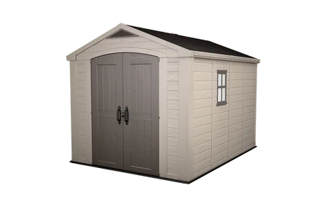 Factor 8x11 Storage Shed - Brown