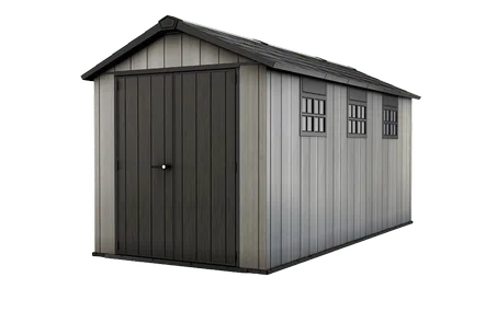 Oakland 7.5x15 Storage Shed - Grey