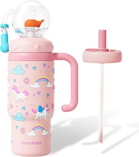 ✨ خلي وقت الشرب متعة لبنتك مع كوب اليونيكورن السحري ✨