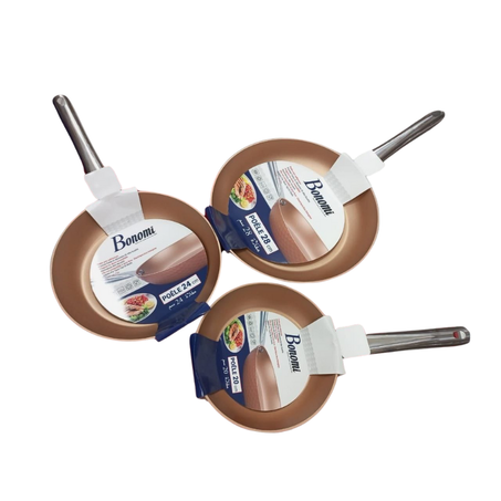 3 poeles  Anti-Adhésive