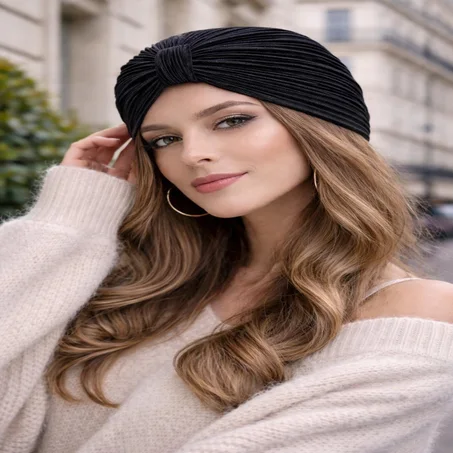Turbante Donna Elegante Effetto Lusso