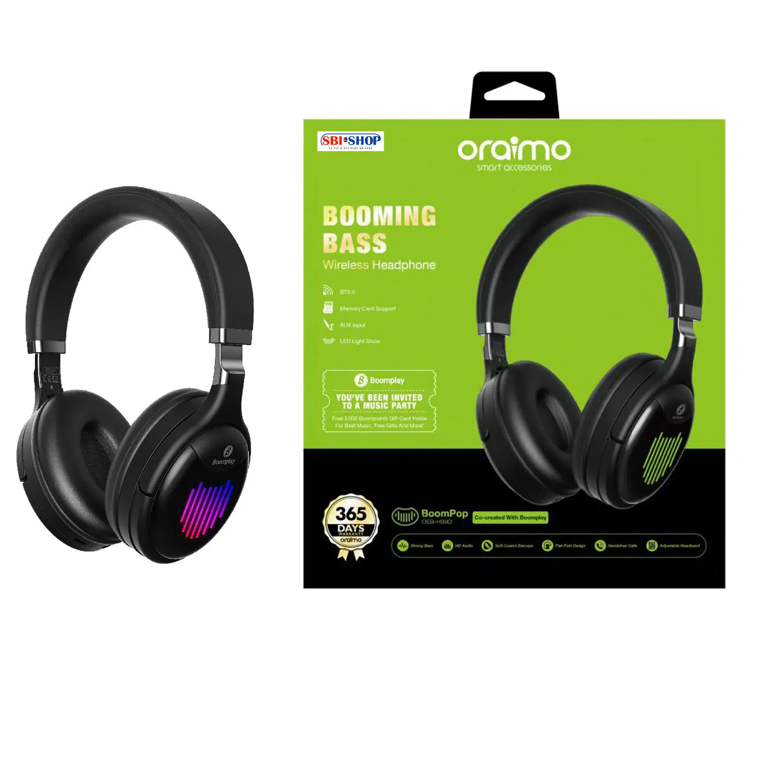 Casque Bluetooth Oraimo Original OEB-H89D