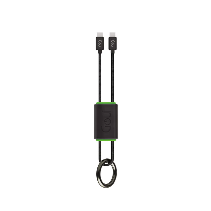 Goui Lock Câble Porte Clés Type C vers Type C (27 cm) 60W - Noir
