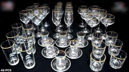 طقم الدهب المدهب تركي 42 قطعه 😉