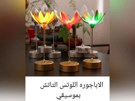 الاباجوره اللوتس بتفتح وتقفل تاتش مع موسيقي هادية