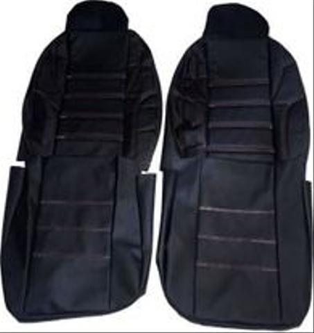 طقم فرش كامل لكراسي السياره جلد - 10قطع - اسود