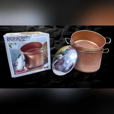 اجمد حلة بخار جرانيت 👍 صنع فى تركيا اصلي 💯 ماركة بونيرا. الغنيه عن التعريف 🧨 مقاس 30 سم كبيييييره 💥