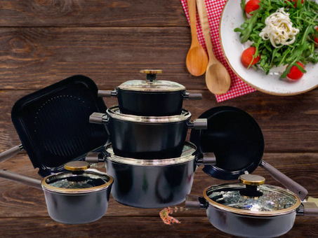 وصل إلينا الطقم الجرانيت المتميز جداً رقم🥇فى العالم🔥 التي تعد من أشهر منتجات ماركة Neoflam الكورى الأصلى