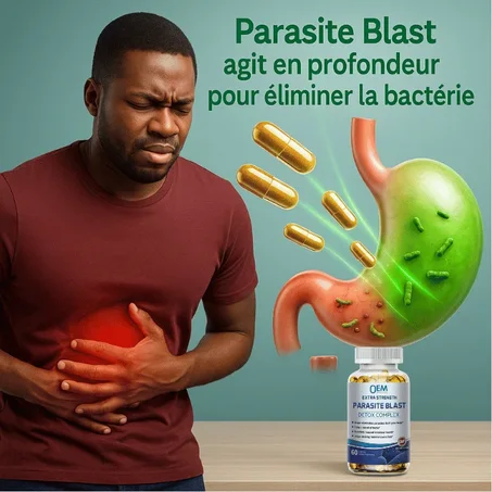 PARASITE BLAST — DETOX COMPLEX : Nettoie Intestin & Renforce Immunité, Réduit Ballonnements & Gaz pour une Digestion Saine CI