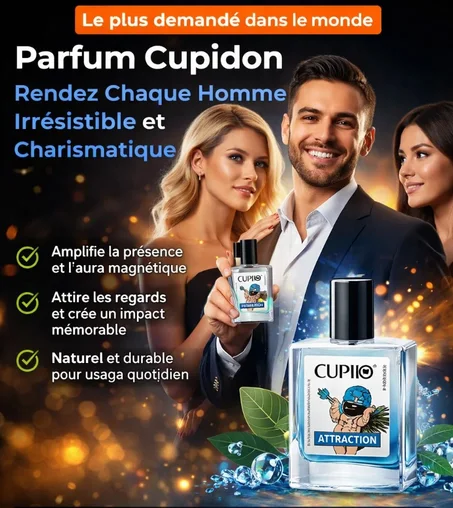 Magnétik Parfum Cupidon™: Frais et Naturel pour Hommes, Attire les Regards, Charisme, Allume le Désir et Rend Chaque Passage Irrésistible aux Yeux des Femmes CI