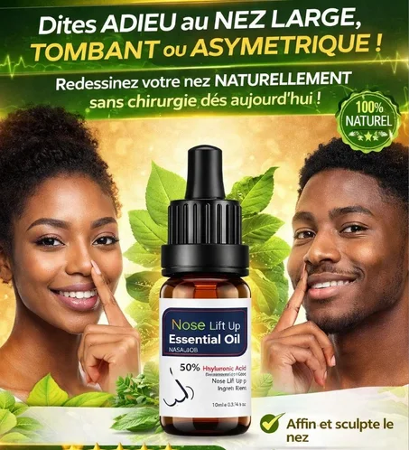 Huile essentielle pour lifting du nez, soin naturel pour un nez fin et plus petit 100% naturelle CI🌿