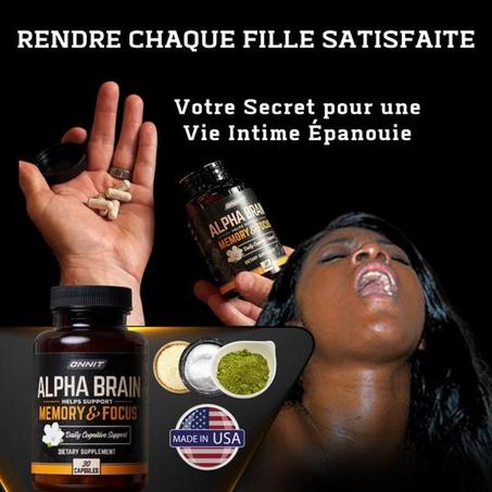 Alpha Brain : Capsules Naturelles pour Mémoire, Concentration, Soulagement des Maux de Tête et Tintements d’Oreilles