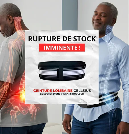 Ceinture lombaire dite STOP✋ AUX DOULEURS LOMBAIRES ET SCIATIQUE aujourd’hui CI