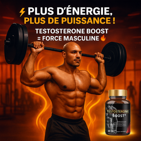 TESTOSTERONE BOOSTER™ | Booster Naturel de Testostérone pour Votre Énergie, Votre Endurance et Votre Bien-être Quotidien GB