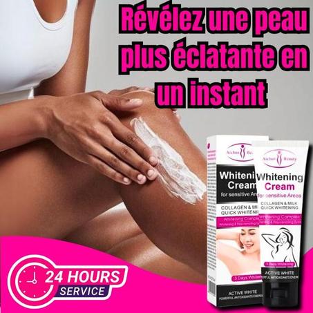 Crème Éclaircissante naturelle pour les Articulations, les Taches Brunes et les Zones Sensibles pour une Peau Radieuse et Lumineuse