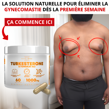 Turkesterone & Tongkat Ali – Puissance Masculine Extrême, Boost d’Énergie, Muscle Rapide & Torse Plus Ferme pour une Silhouette Sculptée CI