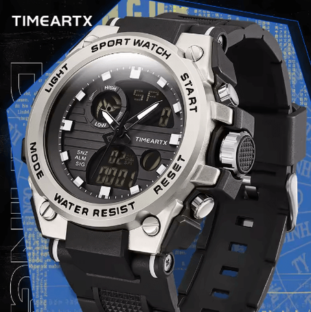 Montre TIMEARTX 5100 – Luxe, LED Lumineuse et Sport Extrême - Guinne