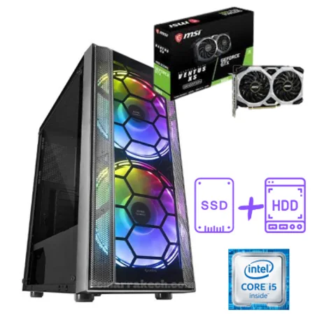 Pc Gamer Core i5-6500 8Go 128 SSD 500 HDD Gtx 1650